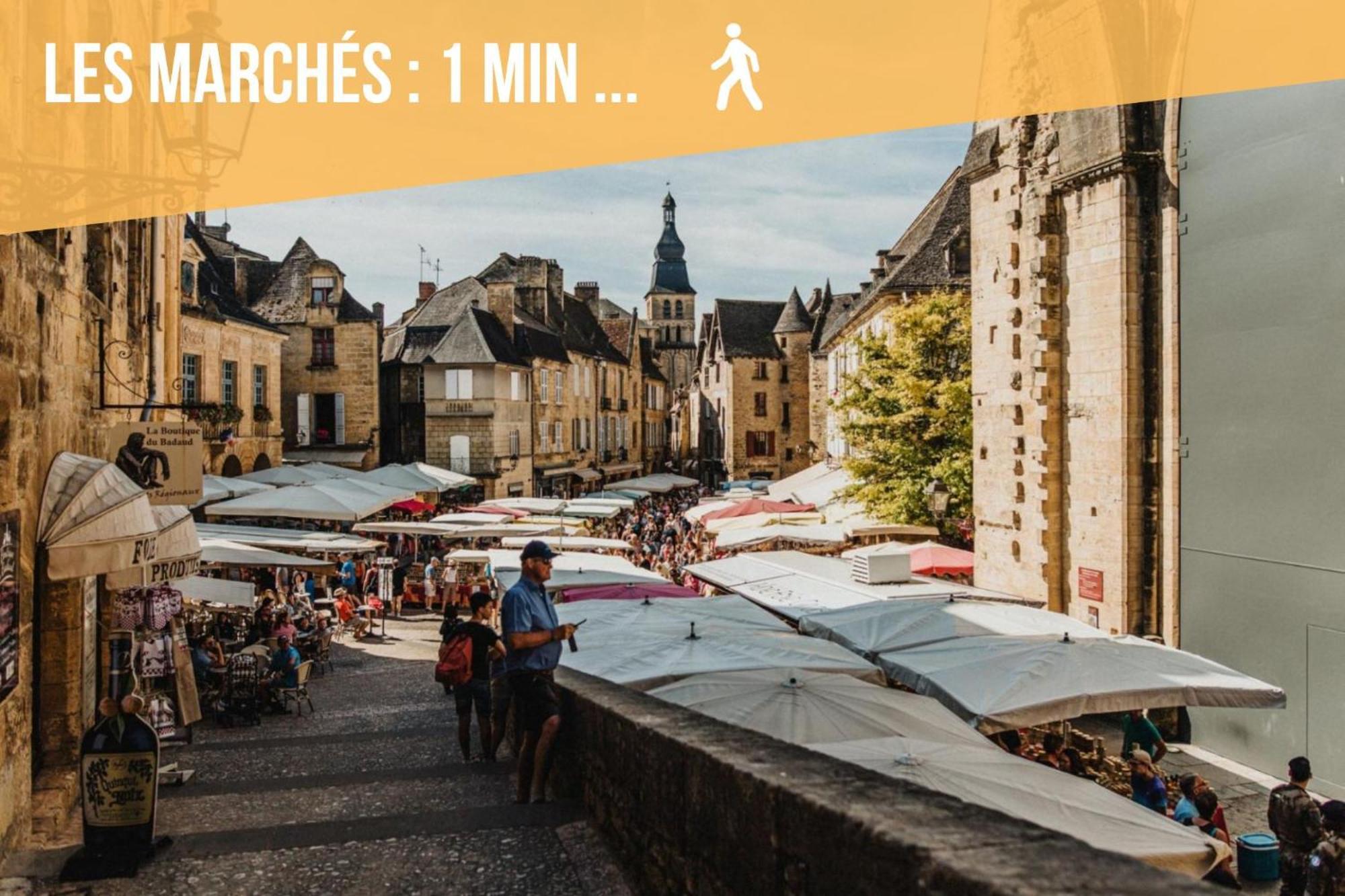 3 Pieces, Climatise, Calme, 100M Du Centre, Parking, "Lyriade" Sarlat Esterno foto